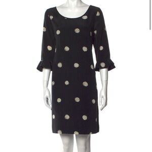 Kate Spade Black Sheath Dress with Bell Sleeves